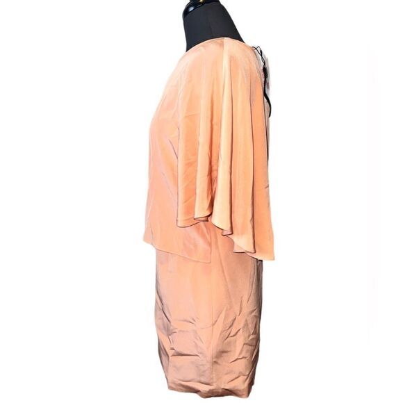 NWT Tibi Heavy Silk Cape Dress - Picture 6 of 10